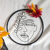 Visage feuille